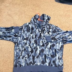 blue camo nike hoodie !